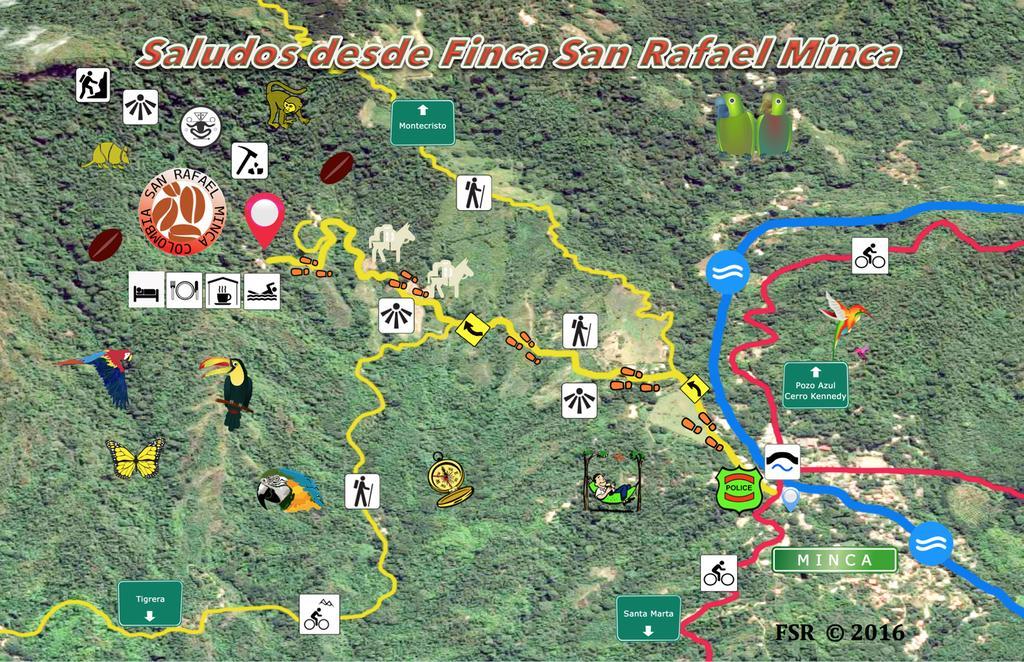 Finca San Rafael - Cafe Y Cacao Minca Luaran gambar
